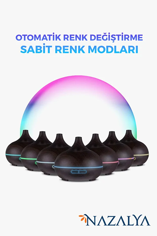 Büyük 550 Ml Hava Nemlendirici Ultrasonik Ortam Nemlendirici Oda Nemlendirici Işıklı Zamanlayıcılı